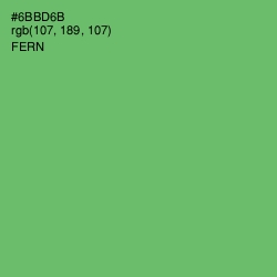 #6BBD6B - Fern Color Image