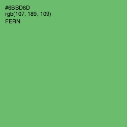 #6BBD6D - Fern Color Image