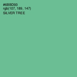 #6BBD93 - Silver Tree Color Image