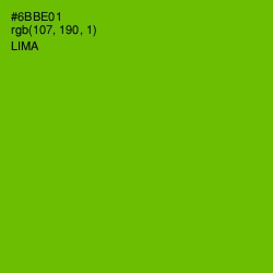 #6BBE01 - Lima Color Image