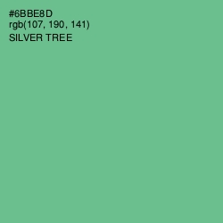 #6BBE8D - Silver Tree Color Image