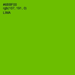 #6BBF00 - Lima Color Image