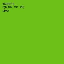 #6BBF16 - Lima Color Image