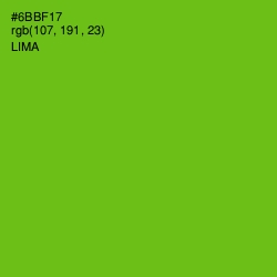 #6BBF17 - Lima Color Image