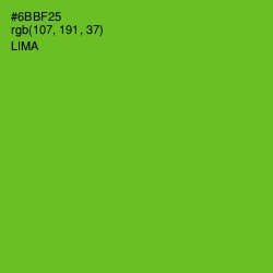 #6BBF25 - Lima Color Image