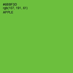 #6BBF3D - Apple Color Image