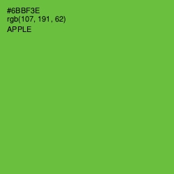 #6BBF3E - Apple Color Image