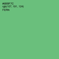 #6BBF7C - Fern Color Image