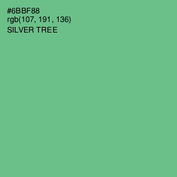 #6BBF88 - Silver Tree Color Image