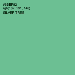 #6BBF92 - Silver Tree Color Image