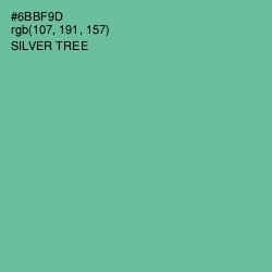 #6BBF9D - Silver Tree Color Image