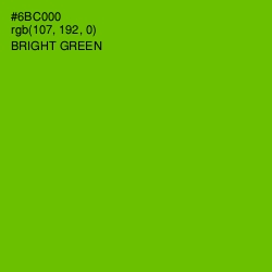 #6BC000 - Bright Green Color Image