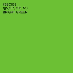 #6BC033 - Bright Green Color Image