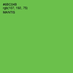 #6BC04B - Mantis Color Image