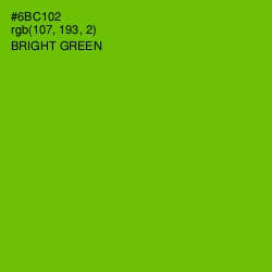 #6BC102 - Bright Green Color Image