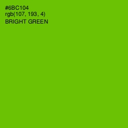 #6BC104 - Bright Green Color Image