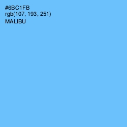 #6BC1FB - Malibu Color Image