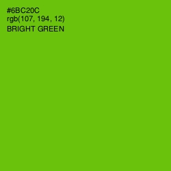 #6BC20C - Bright Green Color Image