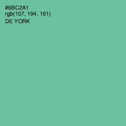 #6BC2A1 - De York Color Image