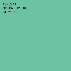 #6BC3A1 - De York Color Image