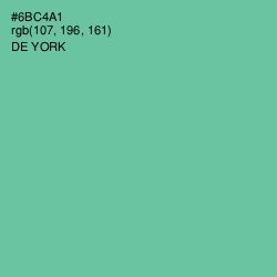 #6BC4A1 - De York Color Image