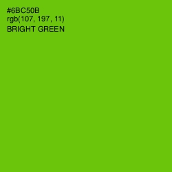 #6BC50B - Bright Green Color Image