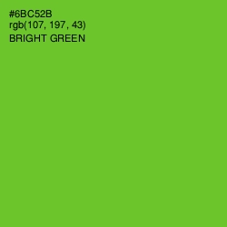 #6BC52B - Bright Green Color Image