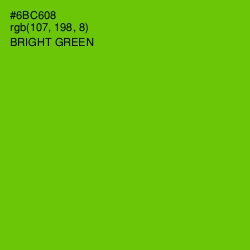 #6BC608 - Bright Green Color Image