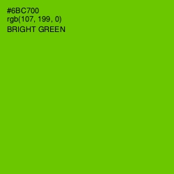 #6BC700 - Bright Green Color Image