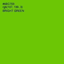 #6BC703 - Bright Green Color Image