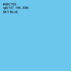 #6BC7EE - Sky Blue Color Image