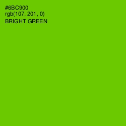 #6BC900 - Bright Green Color Image