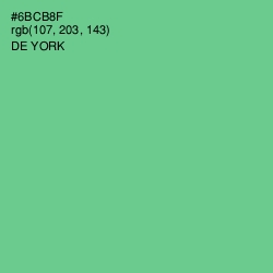 #6BCB8F - De York Color Image