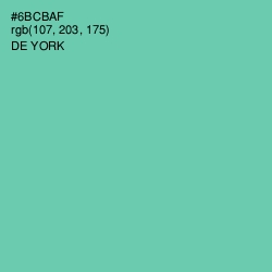 #6BCBAF - De York Color Image