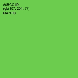 #6BCC4D - Mantis Color Image