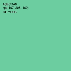 #6BCDA0 - De York Color Image
