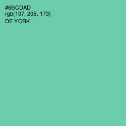 #6BCDAD - De York Color Image