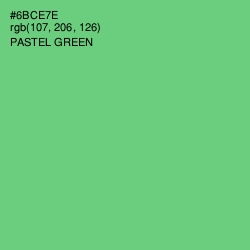 #6BCE7E - Pastel Green Color Image