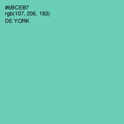 #6BCEB7 - De York Color Image