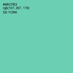 #6BCFB3 - De York Color Image