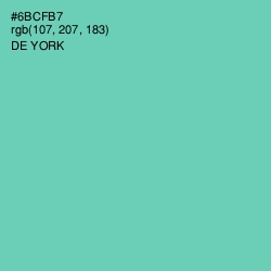 #6BCFB7 - De York Color Image