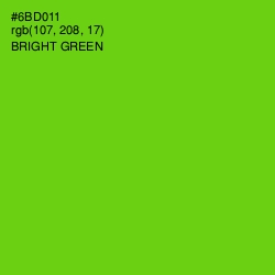 #6BD011 - Bright Green Color Image