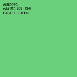 #6BD07C - Pastel Green Color Image