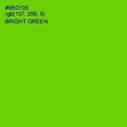 #6BD105 - Bright Green Color Image