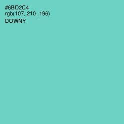 #6BD2C4 - Downy Color Image