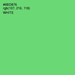 #6BD876 - Pastel Green Color Image