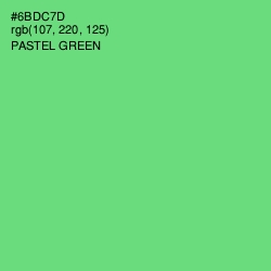 #6BDC7D - Pastel Green Color Image