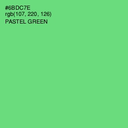 #6BDC7E - Pastel Green Color Image