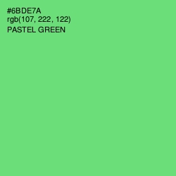 #6BDE7A - Pastel Green Color Image