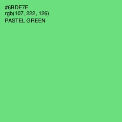 #6BDE7E - Pastel Green Color Image